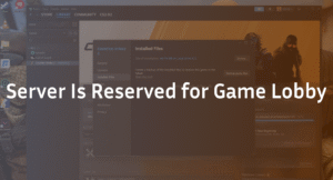 Fixed: CS2 Server is Reserved for Game Lobby Error