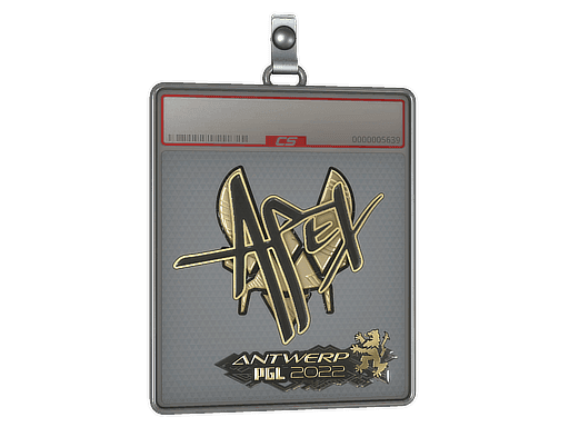 Sticker Slab | apEX (Gold) | Antwerp 2022