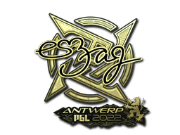 Sticker | es3tag (Gold) | Antwerp 2022