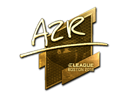 Sticker | AZR (Gold) | Boston 2018