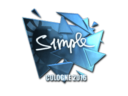 Sticker | s1mple (Foil) | Cologne 2016