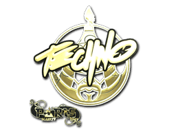 Sticker | Techno4K (Gold) | Paris 2023