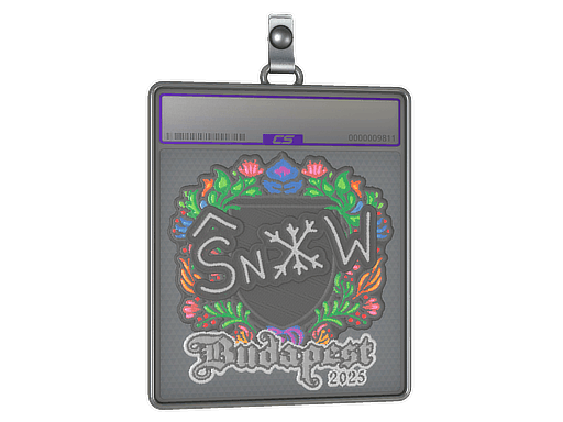 Sticker Slab | snow (Embroidered) | Budapest 2025