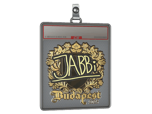 Sticker Slab | jabbi (Gold) | Budapest 2025