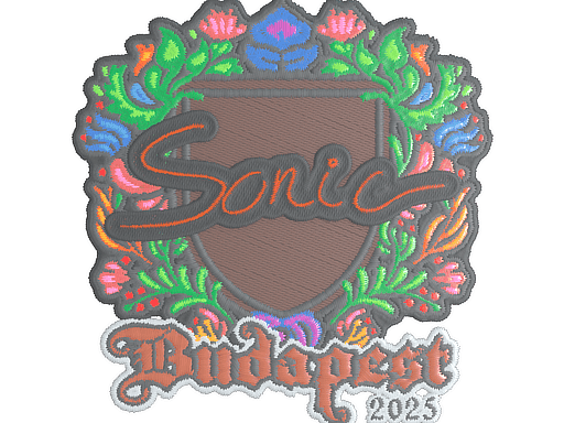 Sticker | Sonic (Embroidered) | Budapest 2025