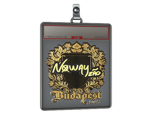 Sticker Slab | noway (Gold) | Budapest 2025