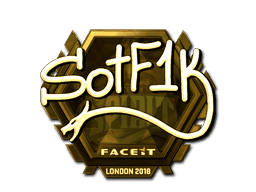 Sticker | S0tF1k (Gold) | London 2018