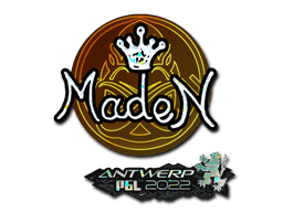 Sticker | maden (Glitter) | Antwerp 2022