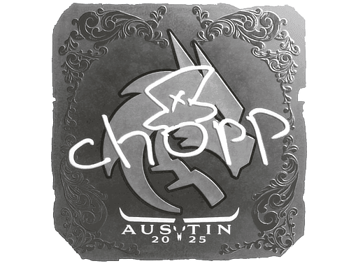 Sticker | chopper (Foil) | Austin 2025