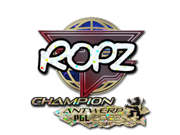 Sticker | ropz (Glitter, Champion) | Antwerp 2022
