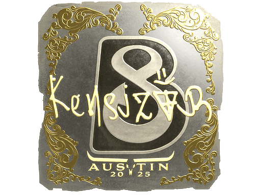 Sticker | kensizor (Gold) | Austin 2025