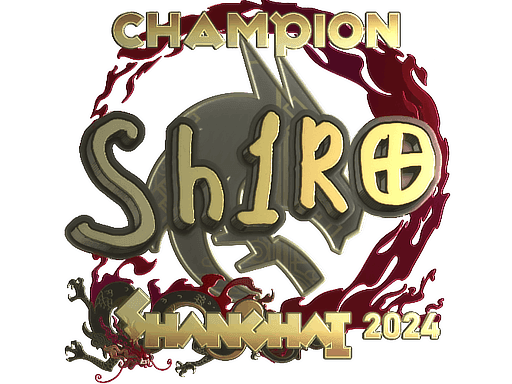 Sticker | sh1ro (Gold, Champion) | Shanghai 2024