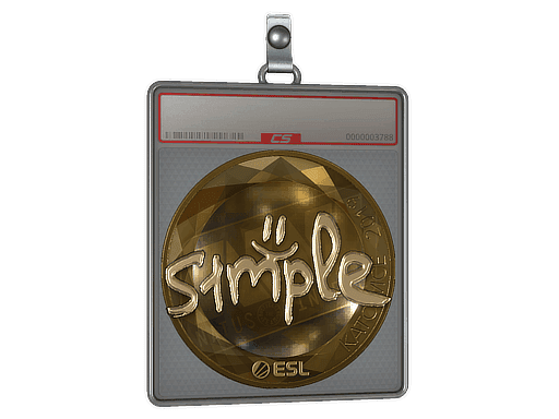 Sticker Slab | s1mple (Gold) | Katowice 2019