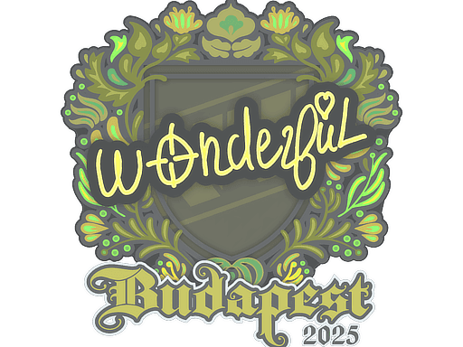 Sticker | w0nderful | Budapest 2025