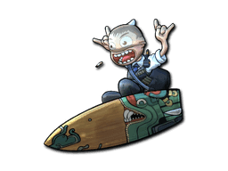 Sticker | Fire Serpent Surf K (Foil)