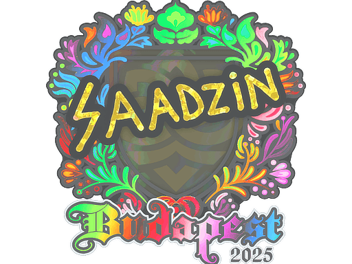 Sticker | saadzin (Holo) | Budapest 2025