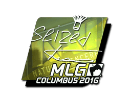 Sticker | seized (Foil) | MLG Columbus 2016