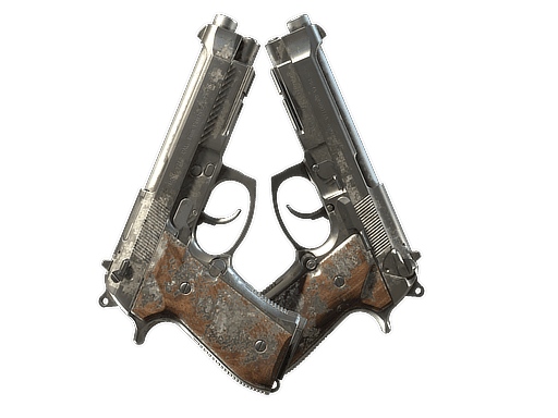 Dual Berettas | Silver Pour