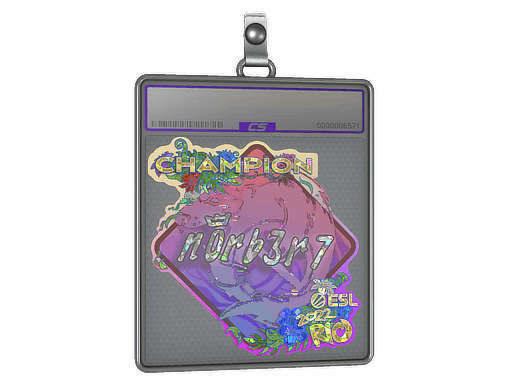 Sticker Slab | n0rb3r7 (Glitter, Champion) | Rio 2022