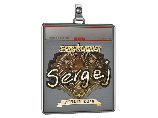 Sticker Slab | sergej (Gold) | Berlin 2019