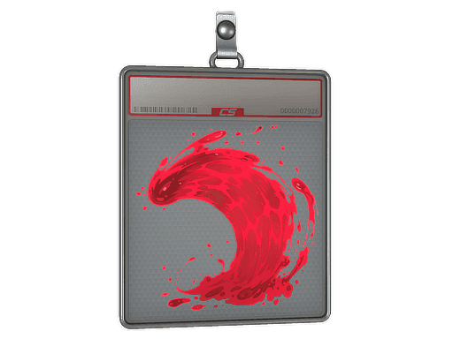 Sticker Slab | Ruby Wave (Lenticular)