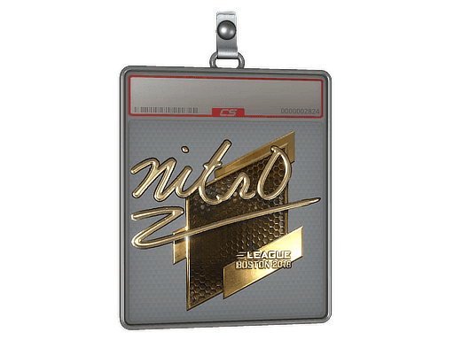 Sticker Slab | nitr0 (Gold) | Boston 2018