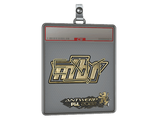 Sticker Slab | exit (Gold) | Antwerp 2022