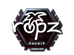 Sticker | ropz (Foil) | London 2018