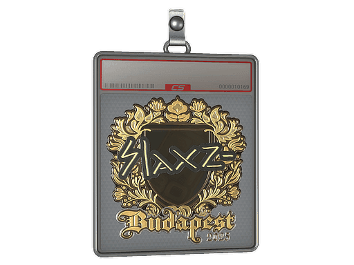 Sticker Slab | slaxz- (Gold) | Budapest 2025