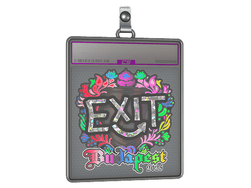 Sticker Slab | exit (Holo) | Budapest 2025
