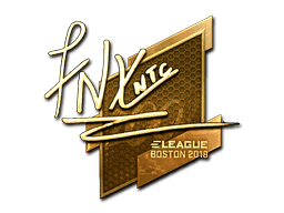 Sticker | fnx (Gold) | Boston 2018