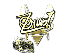 Sticker | ZywOo (Gold, Champion) | Paris 2023