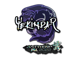 Sticker | YEKINDAR (Glitter) | Antwerp 2022