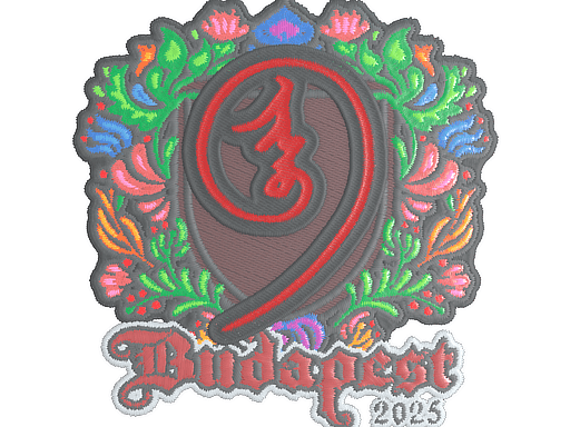 Sticker | nin9 (Embroidered) | Budapest 2025
