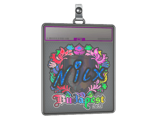 Sticker Slab | nicx (Holo) | Budapest 2025