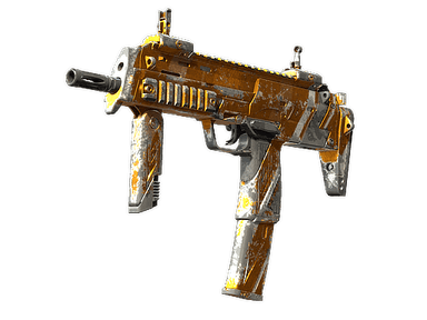 MP7 | Amberline - Battle-Scarred