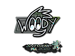 Sticker | WOOD7 (Glitter) | Antwerp 2022