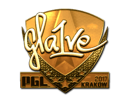 Sticker | gla1ve (Gold) | Krakow 2017