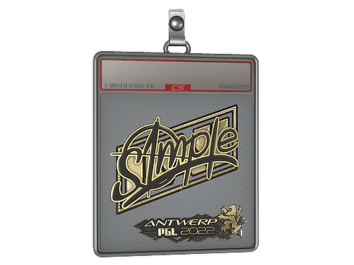 Sticker Slab | s1mple (Gold) | Antwerp 2022