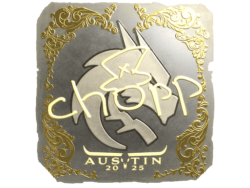 Sticker | chopper (Gold) | Austin 2025