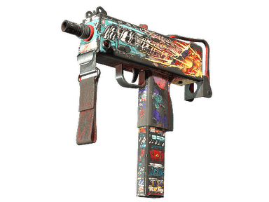 MAC-10 | Derailment - Battle-Scarred