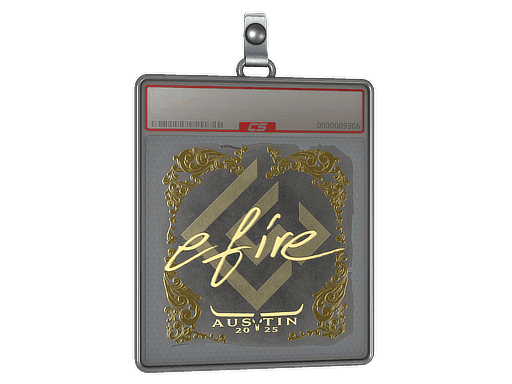 Sticker Slab | efire (Gold) | Austin 2025