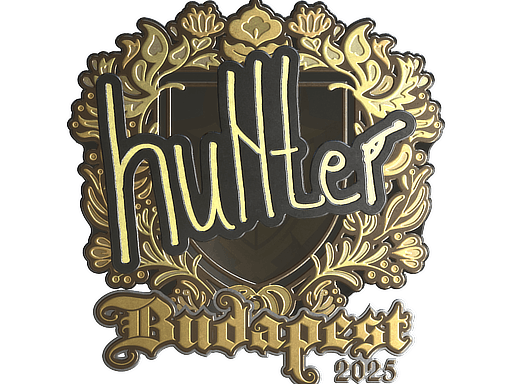 Sticker | huNter- (Gold) | Budapest 2025
