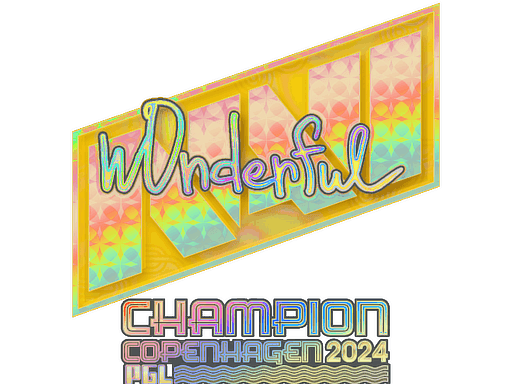 Sticker | w0nderful (Holo, Champion) | Copenhagen 2024