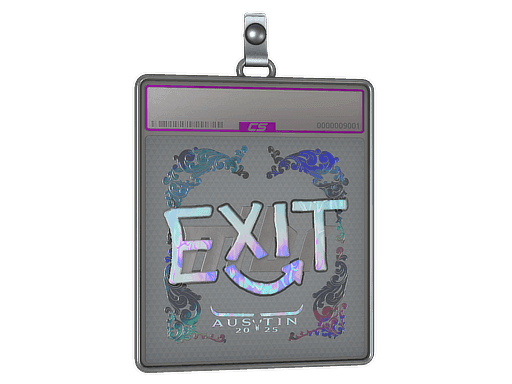 Sticker Slab | exit (Holo) | Austin 2025