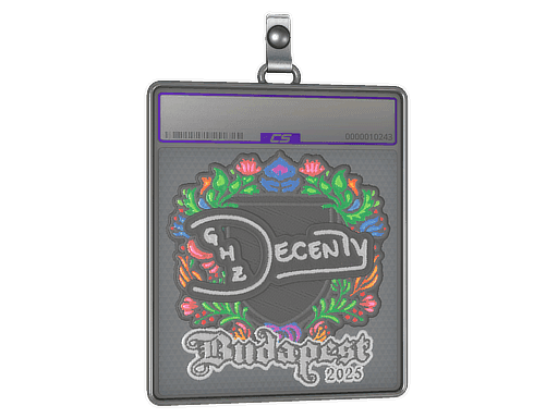 Sticker Slab | decenty (Embroidered) | Budapest 2025