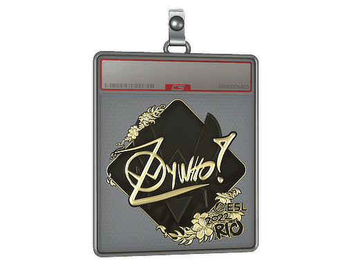 Sticker Slab | ZywOo (Gold) | Rio 2022