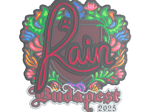 Sticker | rain (Embroidered) | Budapest 2025