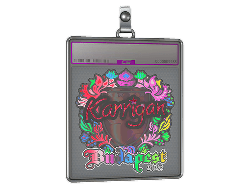 Sticker Slab | karrigan (Holo) | Budapest 2025