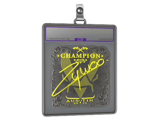 Sticker Slab | ZywOo (Foil, Champion) | Austin 2025